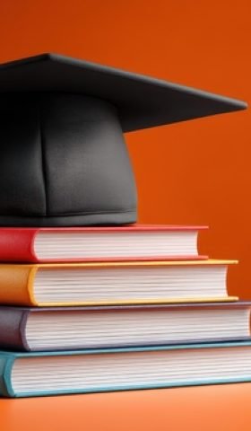 Graduation celebration university campus stylized image academic environment close-up success concept Graduation celebration university campus stylized image academic environment close-up success concept